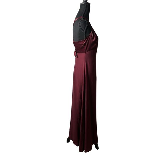 Levkoff Wine Chiffon gown maxi dress Size 2. - Picture 2 of 8